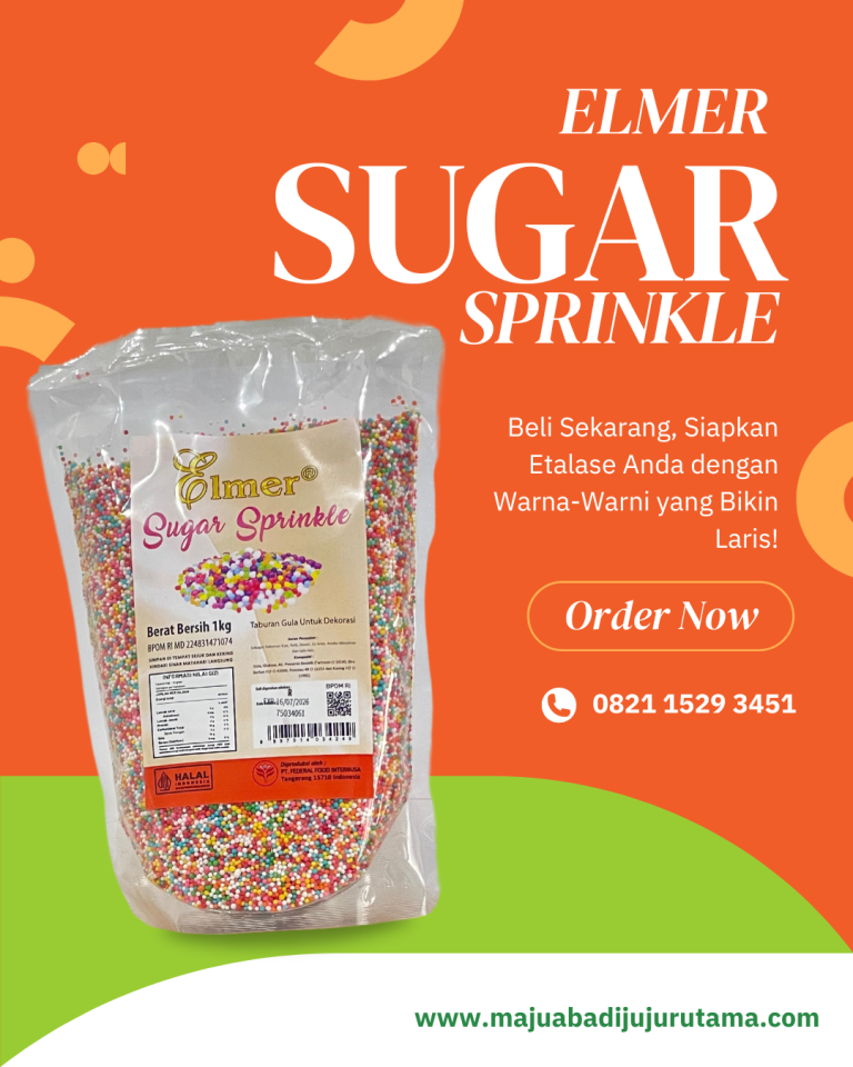 Elmer Sugar Sprinkle 1 Kg: Topping Manis yang Bikin Dessert Makin Cantik & Menggoda